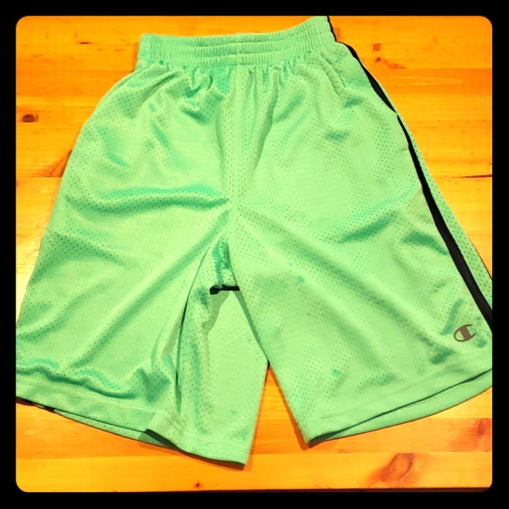 Champion green and black size 10/12 shorts
